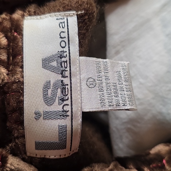 Lisa International 100% Boiled Wool Brown Coat - Picture 2 of 5